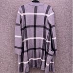 Tahari Womens Cardigan Size 1X Capsule Timeless Neutral Window Pane Heavy Warm Photo 6