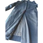 Vintage Navy Blue 100% Pure Wool Long Coat Size L/12 Size L Photo 5