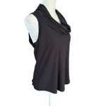 Robbie Bee Signature by black sleeveless cowl neck stretchy tank top size 4 Photo 1