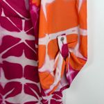 Chico's  Tie Dye Abstract Blouse Size 3 XL V-Neck Colorful Vibrant Lightweight Photo 2