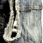 KUT from Kloth Kut From The Kloth Women’s Blue Frayed Sleeve Denim Vest  Photo 2