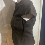 Loft  Brown Notched Collar Button Down Fitted Shirt Photo 4