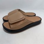 Abeo Paige platform leather slide sandals womens size US 11 tan comfort NEW Photo 2