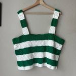 Tuckernuck NEW Hyacinth House  Green White Crochet‎ Cooper Tank Top Size XXL Photo 7