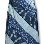Urban Outfitters  Patchwork Floral Mesh Maxi Skirt Blue Stretch S Photo 0