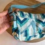 Kipling Blue Mod Swirl Print Slim Canvas Shoulder Bag Photo 6