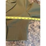 Vestique  NEW Desi Olive Green Crop Blazer Small Button‎ Closure Photo 2