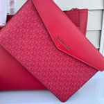 Michael Kors MK Maisie Large 3 in 1 Leather Tote Bag - Flame Red Photo 6