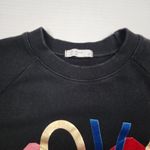502 Style Black Sweatshirt with Vibrant Graphic Love Heart Free Size Size undefined Photo 11