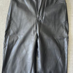 White Fox Boutique  High-Waisted Leather Pull-On Faux Pants Photo 0