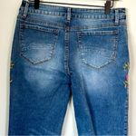 NWT Flamingals Floral Embroidered Boot Cut Jeans Photo 6