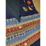 Victoria Jones Vintage Embroidered Corduroy Vest XL/2X Fall Autumn Leaves Cabin Cottage Teacher Photo 4