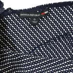 Banana Republic  Mad Men Sleeveless Textured Shell Top Navy White Size 0 Photo 3