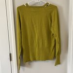 Ann Taylor  mustard crew neck with with cut outs in size Large Photo 2