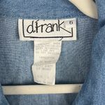 Vintage d. Frank women’s denim and metallic silver button down jean jacket Blue Size 6 Photo 2