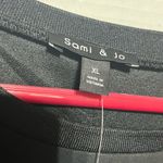 Sami & Jo SAMI‎ & JO BLACK XL TOP WITH SHEER SLEEVES NWT Photo 2