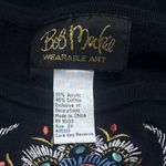 Bob Mackie  Embroidered Tribal Native American Print Blouse Artsy Novelty 2X Photo 6