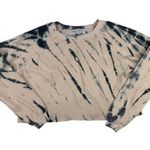 Wildfox  - Tie Dye Crewneck in Beige and Navy Blue Photo 0