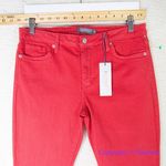 Just USA New! vermiliion red skinny jeans, women size 31 Photo 2