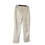 Calvin Klein  Faux Leather Straight Leg Pants Size 4 Stony Beige Photo 2