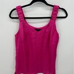 1. State Womens Barbie Pink Satin Tank Top Size Small Career Business Weekend Photo 0
