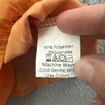 SheIn Babydoll Ruffle Cami Tank Top Orange Feminine Boho Festival Women's Large Photo 4