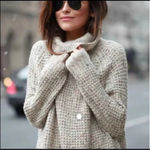 Free People  Dylan Tweedy Chunky Oversized Boho Sweater Photo 4