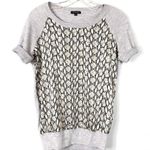 Storm Grey Snake Print Top Size 6 Gray Photo 1