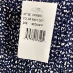 West Kei  Navy Blue‎ Dot Print Square Neck Maxi Dress Women's Size Medium M NWT Photo 6