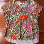 C&C California Tropical Leaf Print Top 100% Cotton ~ Size 2X 💚🍄 Photo 0
