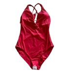 ANDIE Swim Bali One Piece
Cherry Red Deep Plunge Padded Swimming Suit MT # 1440 Photo 6
