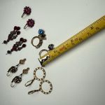 Rhinestone Pierced Earrings Lot Of 4 Some Dangle Drop 1 Signed NR Photo 3