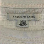 American Eagle ⭐️  white textured teeshirt in size small Photo 3