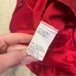 Gunne Sax  Jessica McClintock Vintage 1990s Red Satin Rhinestone Dress Size 5/6 Photo 3