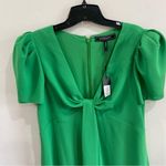 BCBGMAXAZRIA  Short Sleeve Fit and Flare Knot-Front Cocktail Mini Dress Size L Photo 7