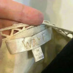 WAYF  Revolve Pembrook Swing Dress Beige Floral Crochet Size Medium Photo 6