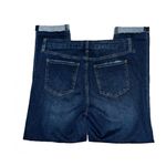 Pistola Denim Dark Wash Stretch Raw Hem Crop Ankle Jeans Capri Pants Size 31 Photo 4