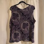 White Stag  Purple Paisley Sleeveless Top Photo 1
