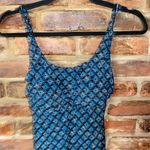 Coastal Blue  Black Blue Printed Swim Bathing Suit Tankini Dress Size Small Photo 1