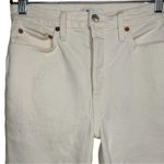 RE/DONE 90’s Originals High Waist Ankle Crop Jeans Vintage White Size 27 Photo 5