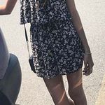 American Eagle  Black Floral Romper XXS Photo 0