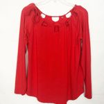 Fabletics  Carla Cut Out Off Shoulder Red-Orange Top Medium Photo 2