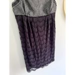 Free People  | All The Right Moves Gray and Black Beaded Tweed Lace Dress | Sz 4 Photo 2