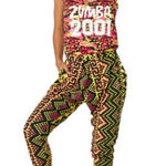 Zumba  Wear Colorful Jumpsuit Spicy One Piece Athletic 2001 Y2K Dance Yoga Sz M Photo 0