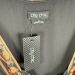 City Chic Ivanna Opulent Baroque Floral Maxi Dress Tie Front Photo 7