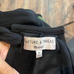 Madewell  Texture & Thread black wide leg tie back overalls jumpsuit Photo 5