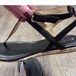 Cole Haan  New York Grove Thong Grove Sandals Black Python Flats Shoes 9.5B Photo 7