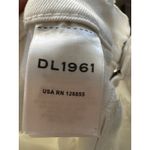 DL1961 Performance Mara Straight Mid Rise Instasculpt Size 24 In White Frayed Photo 7