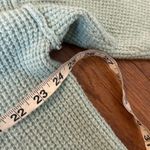 Aerie mintâwaffle collared hooded sweater size small Photo 6