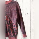 Victoria's Secret Victoria Sport Size Small Cut Out Shoulder Long Sleeve Leopard Print Sweatshirt Photo 4
